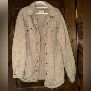 Legendary Whitetails Men's Camp Rebel Sherpa Lined Sweater Fleece Shirt Jacket